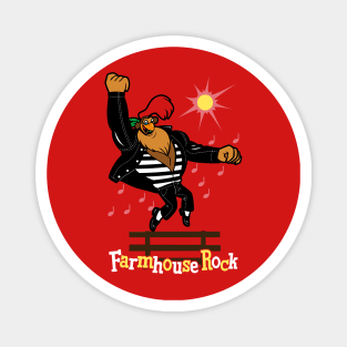 Farmhouse Rock Music Retro Vintage Cool 90's Cartoon Magnet